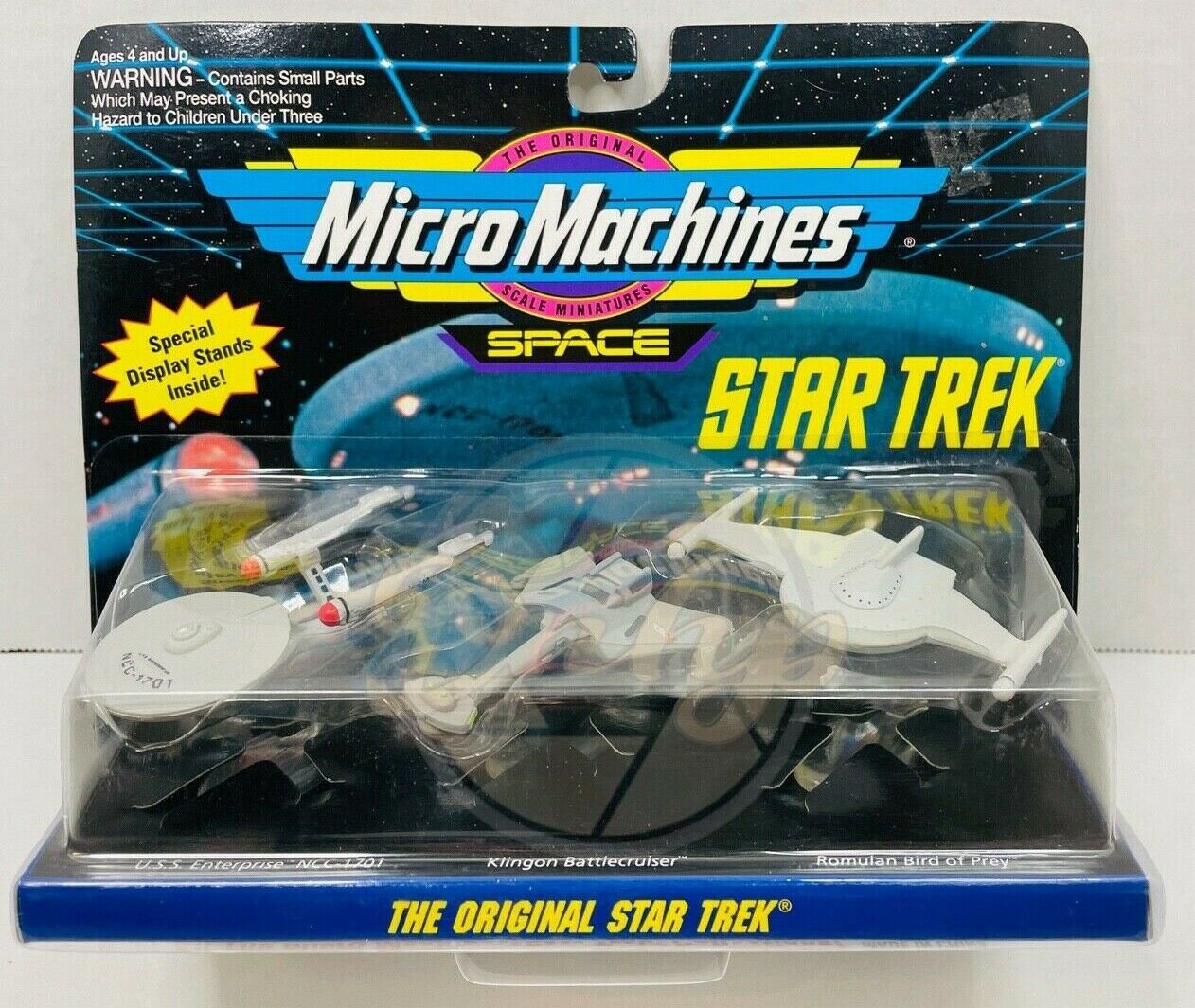 Micro Machines STAR TREK Original Ships Enterprise Klingon Romulan Galoob 1990s