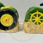 JOHN DEERE GENERATIONS Salt Pepper Shakers (2) Glass Gibson 2003