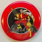 SHAZAM DC Superhero Red Yellow Black Pin Back 1982 USA Vintage