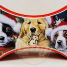 DOG BONE Puppies Tin Joy Of Christmas For Candy Peanuts 2004