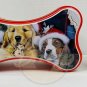 DOG BONE Puppies Tin Joy Of Christmas For Candy Peanuts 2004