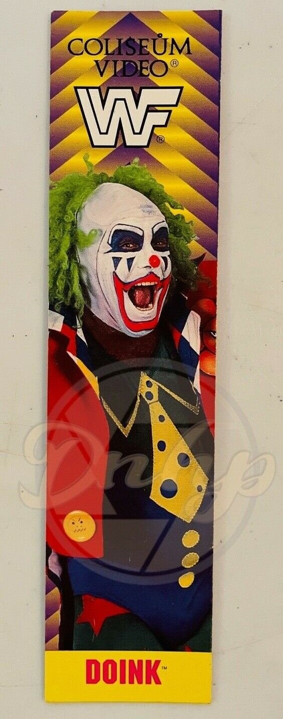 DOINK WWF Bookmark Always Hits The Mark Coliseum Video 1993 USA Vintage