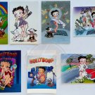 BETTY BOOP Hollywood Girl Postcard LOT (7) NOS 1980s USA Vintage SPK19