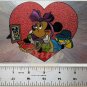 MINNIE MOUSE In Love With Mickey Foil Postcard No Postmark NOS England Printed