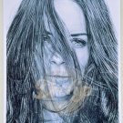EVANGELINE LILLY 8.5x11 (1 print) Black White Pencil Portrait