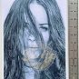 EVANGELINE LILLY 8.5x11 (1 print) Black White Pencil Portrait