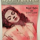 JANE RUSSELL The Outlaw Now And Forever Sheet Music 1940s Stamped Tacoma WA
