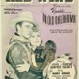 JOHN WAYNE RED WING In Old Oklahoma Sheet Music 1939 Broadway New York