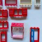 LEGO Windows Door LOT (20) Red White 1980s Vintage