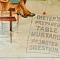 DIETERS PREPARED TABLE MUSTARD Advertising Trading Card 1800s