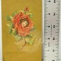 LADY IN ROSE Gold Color Postcard Postmarked 1914 1 Cent Stamp Made Germany