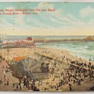 DUNLOP HOTEL Atlantic City Boardwalk Postcard 1910 1 Cent Stamp USA Vintage