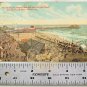 DUNLOP HOTEL Atlantic City Boardwalk Postcard 1910 1 Cent Stamp USA Vintage