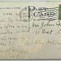 DUNLOP HOTEL Atlantic City Boardwalk Postcard 1910 1 Cent Stamp USA Vintage