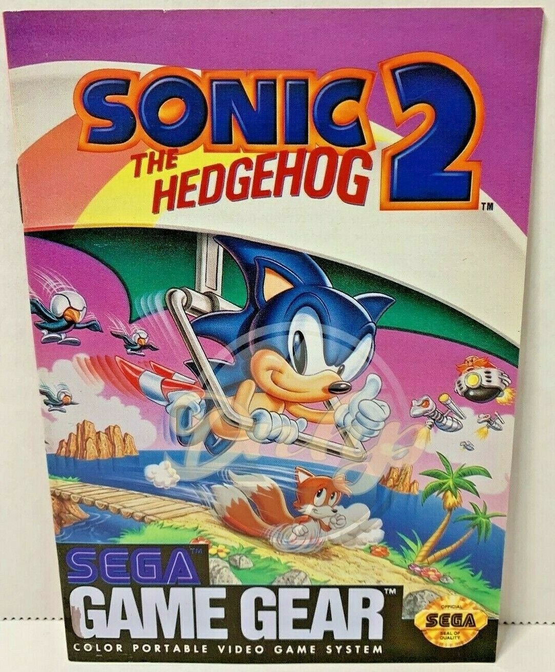 SONIC THE HEDGEHOG 2 Sega Game Gear Instruction Manual 1992 Made Taiwan