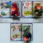 DINOSAURS Rex Steg Bronty McDonalds Ty Lot (3) Teenie Beanie Plush 2000 NOS