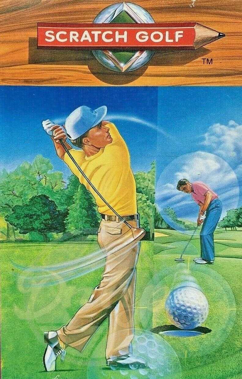 SCRATCH GOLF Instruction Manual Sega Game Gear 1994 Made Japan Vintage