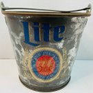 MILLER LITE A Fine Pilsner Beer Metal Pale USA Vintage