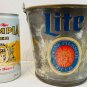 MILLER LITE A Fine Pilsner Beer Metal Pale USA Vintage