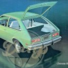 CHEVETTE HATCHBACK COUPE 18x32 Dealership Cardboard Sign 1970s Vtg Made USA