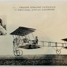 BIPLAN GOUPY Early Grande Semaine D'Aviation Postcard 1910 France Vintage
