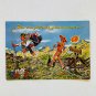 GERMAN MAN WOMAN Cartoon Mountain Hike Cosy Postcard 1970s Germany