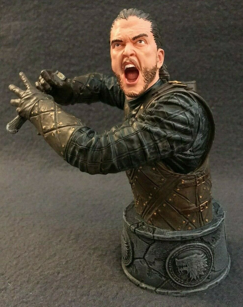 JON SNOW Kit Harington GOT Battle Of The Bastards 1/6 Bust Dark Horse Damaged