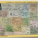 FLOOR OF FAME Graumans Chinese Theater Hollywood Postcard Litho Made USA Vintage