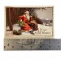 SANTA CLAUS Best Xmas Wishes Postcard USA Postmarked Vintage