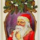 SANTAS Christmas Wishes Postcard USA No Postmark Vintage