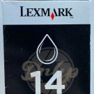 LEXMARK Black 14 Print Cartridge New In Box Sealed