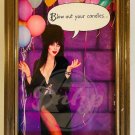 ELVIRA Blow Out Your Candles Birthday Card Shoebox Framed 1980s Vintage USA 03