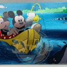 MICKEY MINNIE MOUSE Surprise Catch Foil Sheen Postcard NOS England Vintage