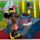 MINNIE MOUSE Happy Birthday Cake Foil Postcard No Postmark NOS England Vintage