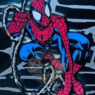 SPIDER-MAN Web Novelty Plate Marvel Metal Black 2001 USA