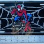 SPIDER-MAN Web Novelty Plate Marvel Metal Black 2001 USA
