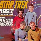 STAR TREK ORIGINAL CAST Episodes 1987 12x12 12 Month Calendar Centerfold OOP