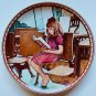 KNOWLES Norman Rockwell Collector Plate Lot (3) 1980s Vintage
