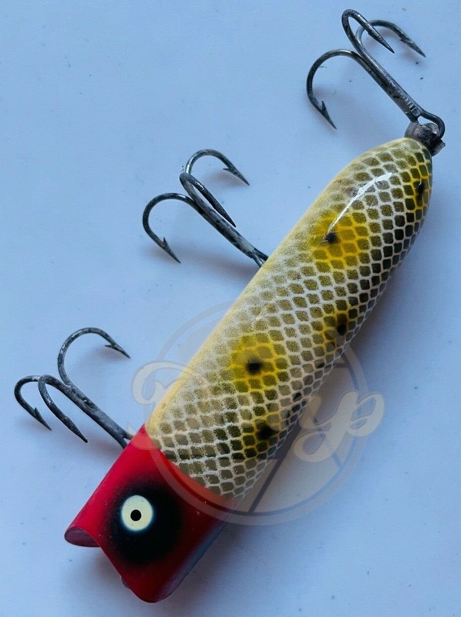 HEDDON LUCKY 13 Fishing Lure With 3 Triple Hooks Vintage 1980s