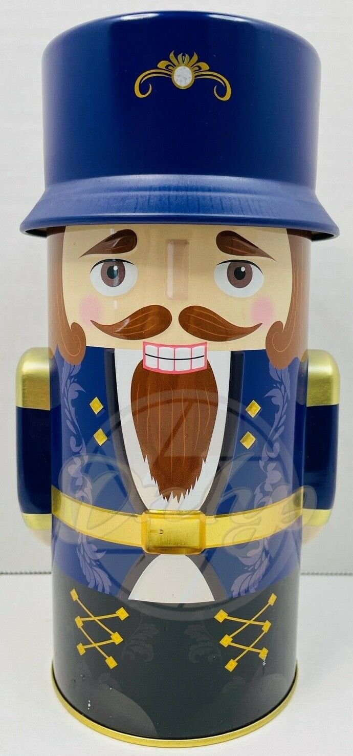 NUTCRACKER Christmas Tin For Candy Peanuts