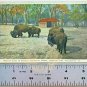 AMERICAN BISON BUFFALO Postcard 1923 Postmark 1 Cent Stamp Made USA Vintage