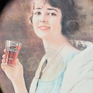 COCA-COLA Woman Advertisement Metal Serving Tray Made USA