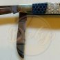 ELK RIDGE 947 Honeycomb Red White Blue 3 Blade Folding Pocket Knife