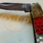ELK RIDGE 947 Honeycomb Red White Blue 3 Blade Folding Pocket Knife