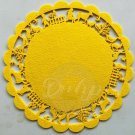 FARM ANIMAL CHILDREN Die Cut Felt Placemat Yellow Made USA Vintage
