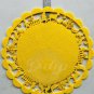 FARM ANIMAL CHILDREN Die Cut Felt Placemat Yellow Made USA Vintage