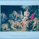 NATIONAL GALLERY OF ART Daniel In The Lions Den 14x11 Print USA