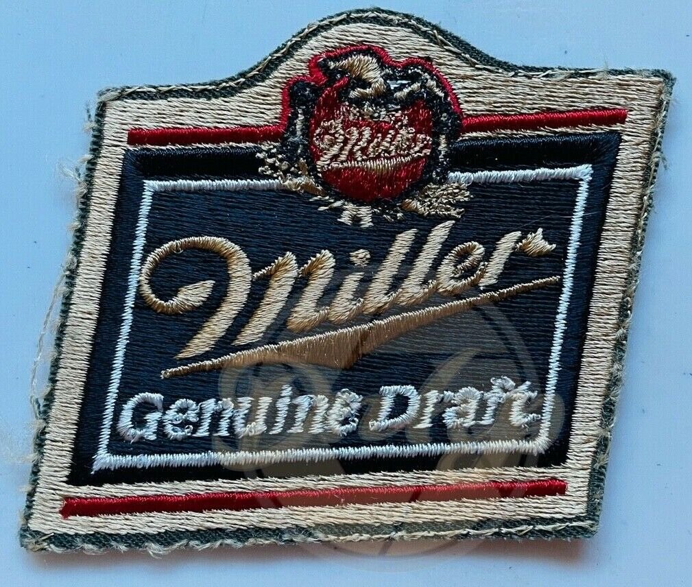 MILLER GENUINE DRAFT Beer Patch 3 Inches USA NOS