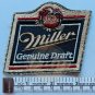 MILLER GENUINE DRAFT Beer Patch 3 Inches USA NOS