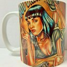 UMA THURMAN Pulp Fiction Mia Wallace 11 Ounce Coffee Tea Drink Mug
